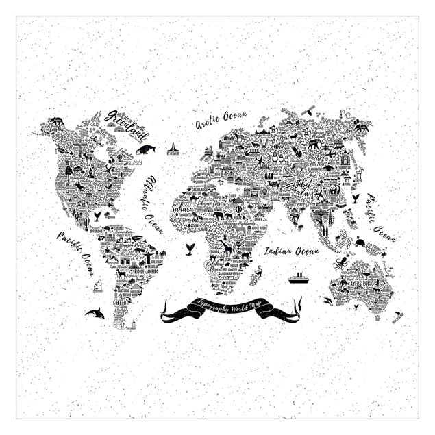 Wallpapers white Typography World Map White