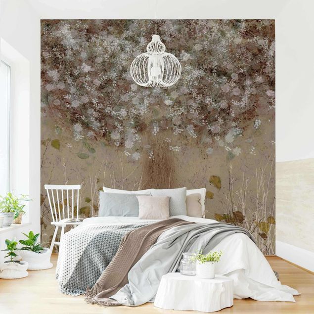 Contemporary wallpaper Dreaming Tree In A Meadow