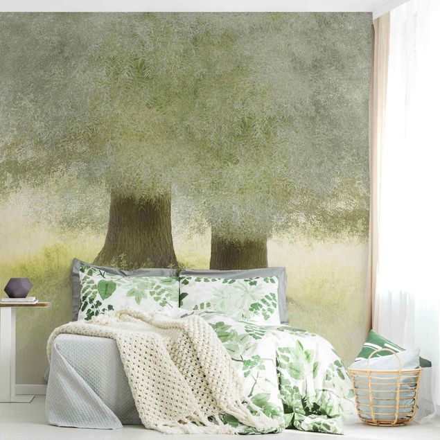 Modern wallpaper designs Dreaming Pair Of Trees