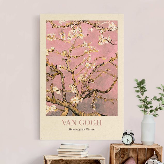 Abstract impressionism Vincent van Gogh - Almond Blossom In Pink - Museum Edition