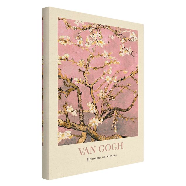 Canvas prints art print Vincent van Gogh - Almond Blossom In Pink - Museum Edition