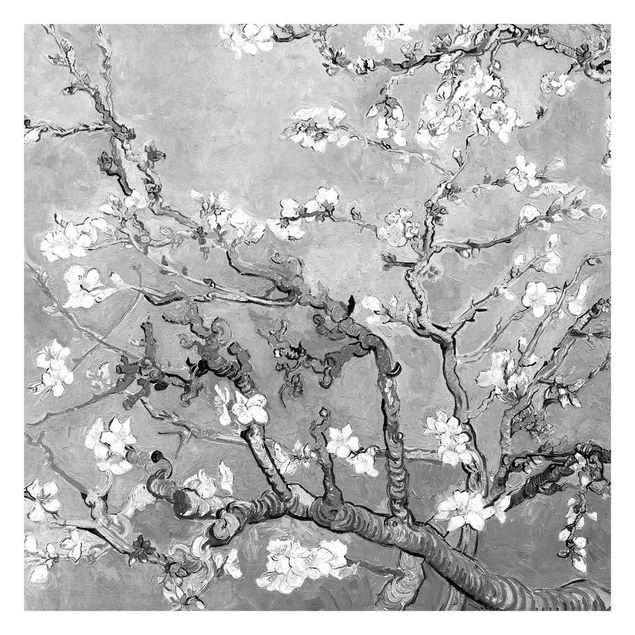 Wallpapers flower Vincent Van Gogh - Almond Blossom Black And White