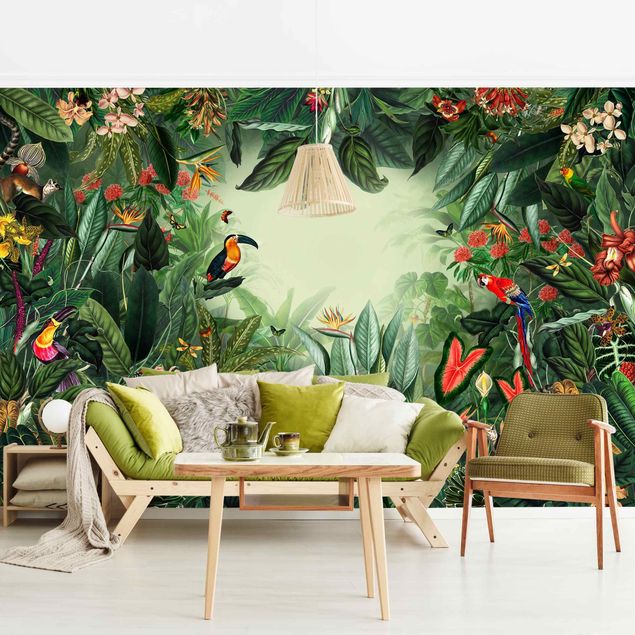 Wallpapers flower Vintage Colorful Jungle