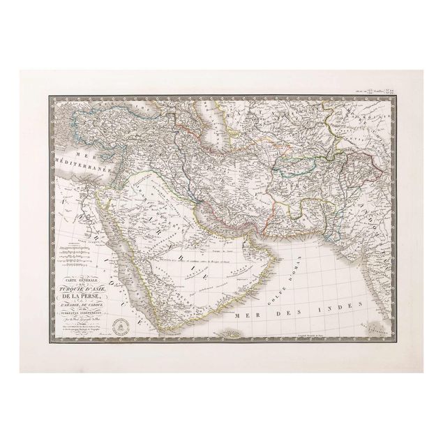 Andrea Haase Vintage Map In The Middle East