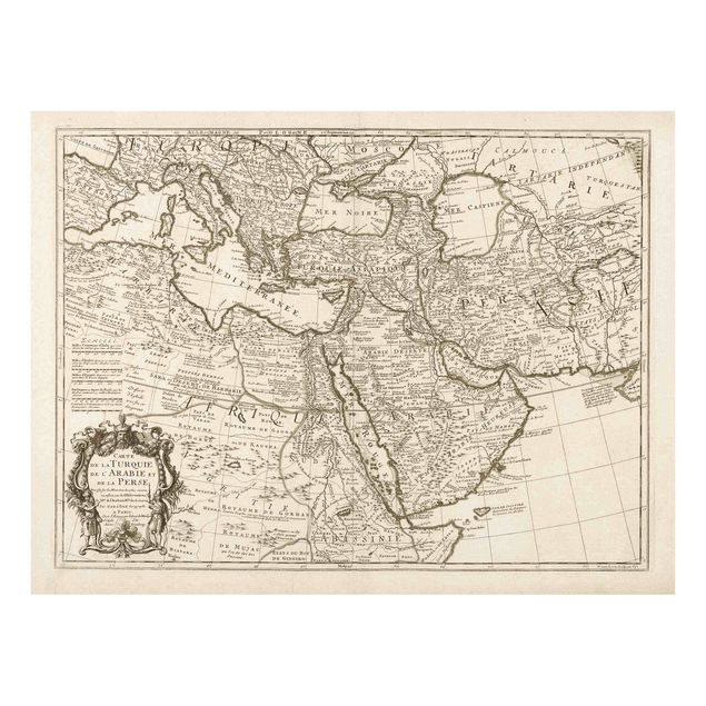 Andrea Haase Vintage Map The Middle East