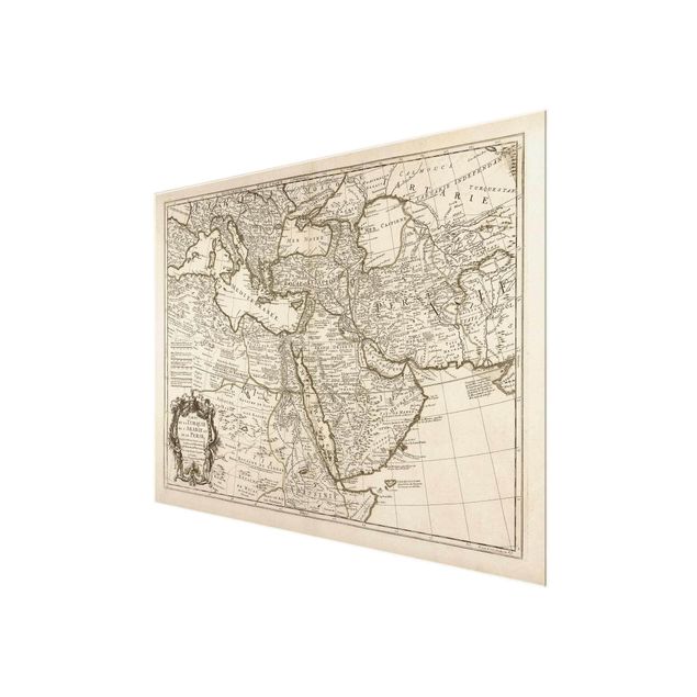 Prints Vintage Map The Middle East