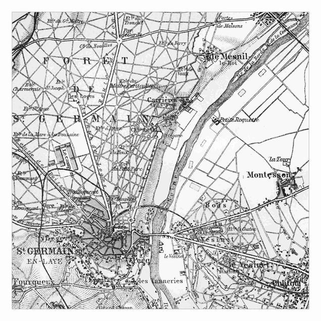 Andrea Haase Vintage Map St Germain Paris