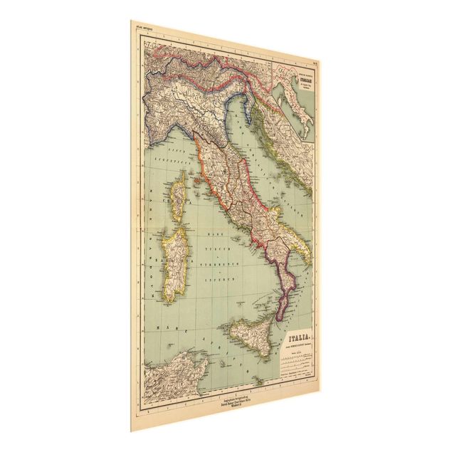 Vintage posters Vintage Map Italy