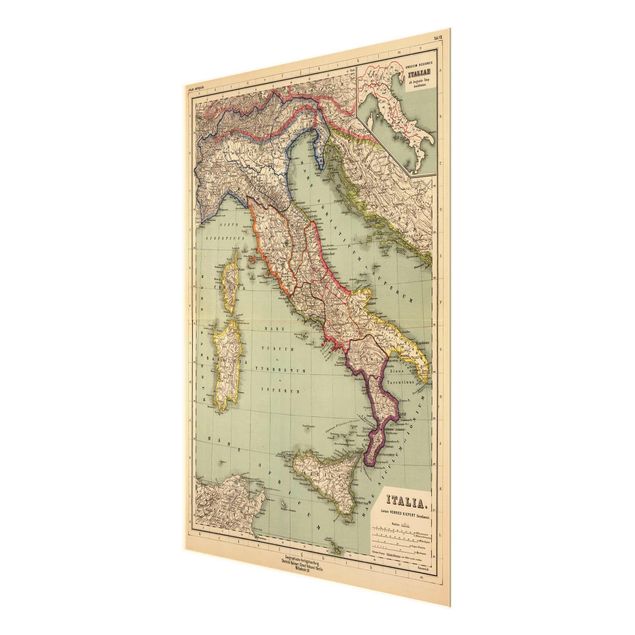 Andrea Haase Vintage Map Italy