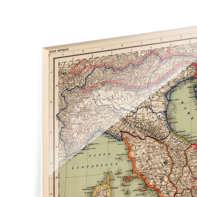 Prints Vintage Map Italy