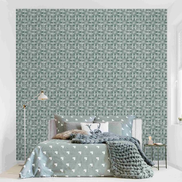 Wallpapers black and white Vintage Pattern Geometric Tiles