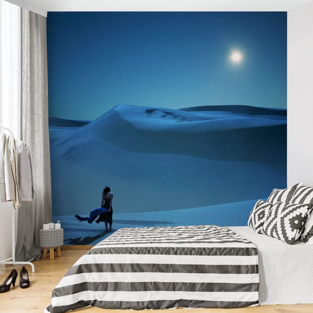 Wallpapers sky Full Moon Over The Desert