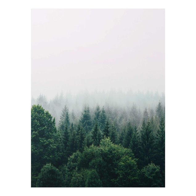 Contemporary art prints Foggy Forest Twilight