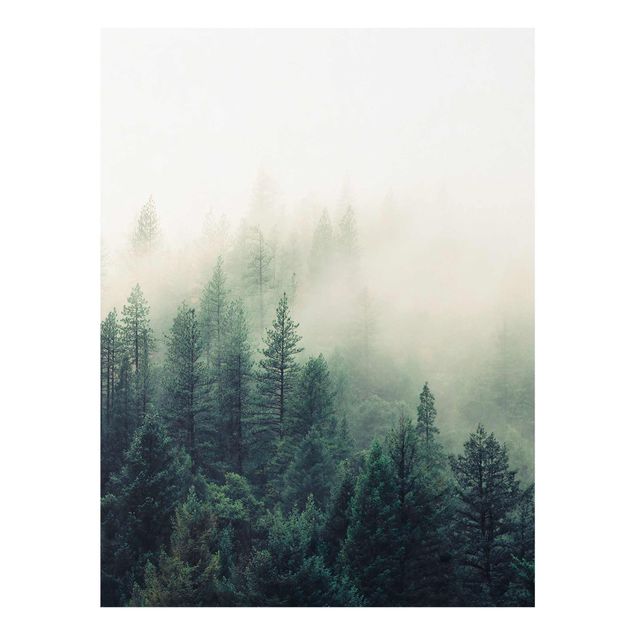 Prints modern Foggy Forest Awakening