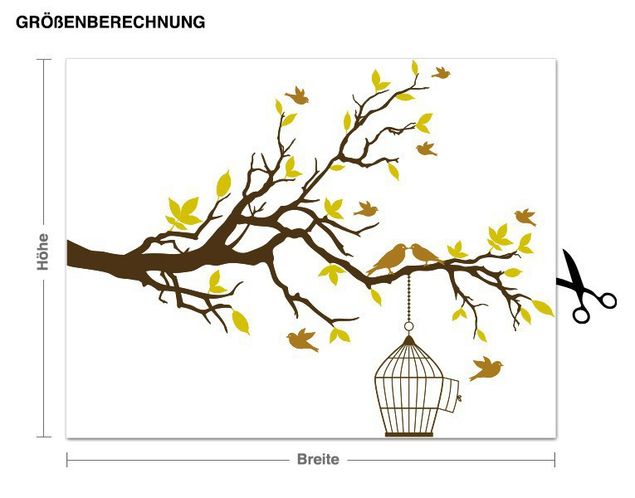Kitchen Branch With Birds