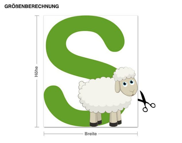 Nursery decoration Kid's ABC - Sheep