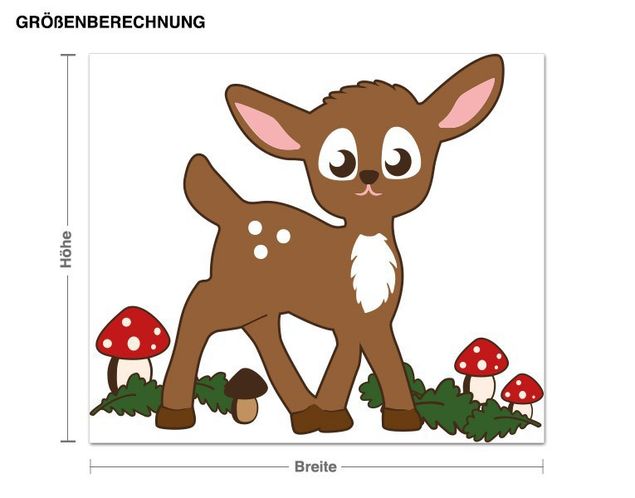 Nursery decoration Fawn In The Forest