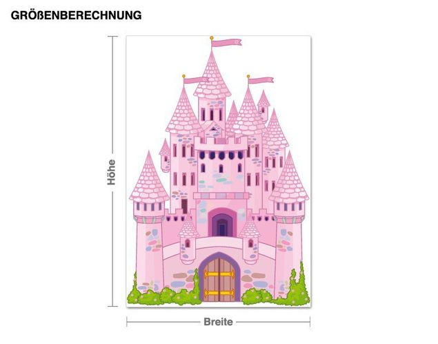 Nursery decoration Pink Fairytale Castle