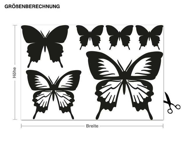 Wall stickers butterfly Complementery Set Butterflies