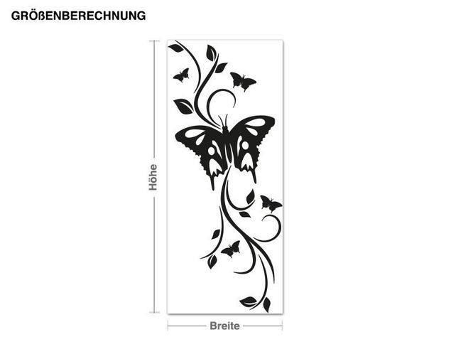 Wall stickers tendril Moth with tendril