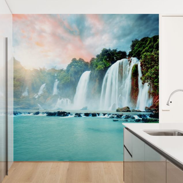 Contemporary wallpaper Waterfall Panorama
