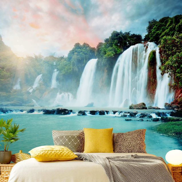 Rainforest wallpaper Waterfall Panorama