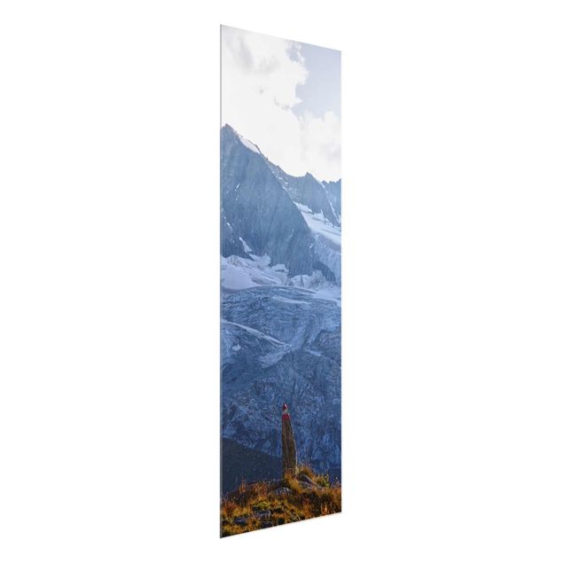 Mountain wall art Marked Path In The Alps