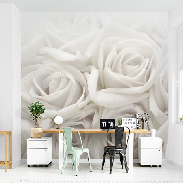 Wallpapers modern White Roses