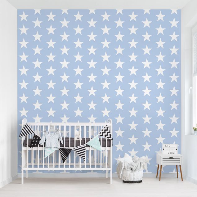 Nursery decoration White Stars On Blue