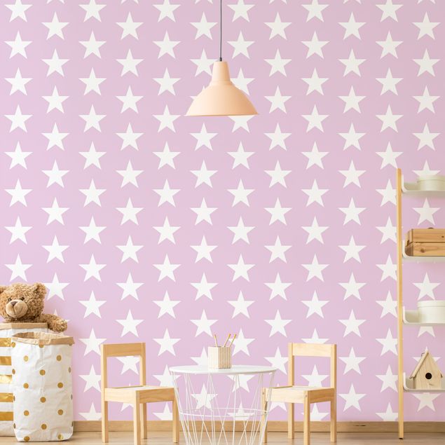 Wallpapers sky White Stars On Light Pink
