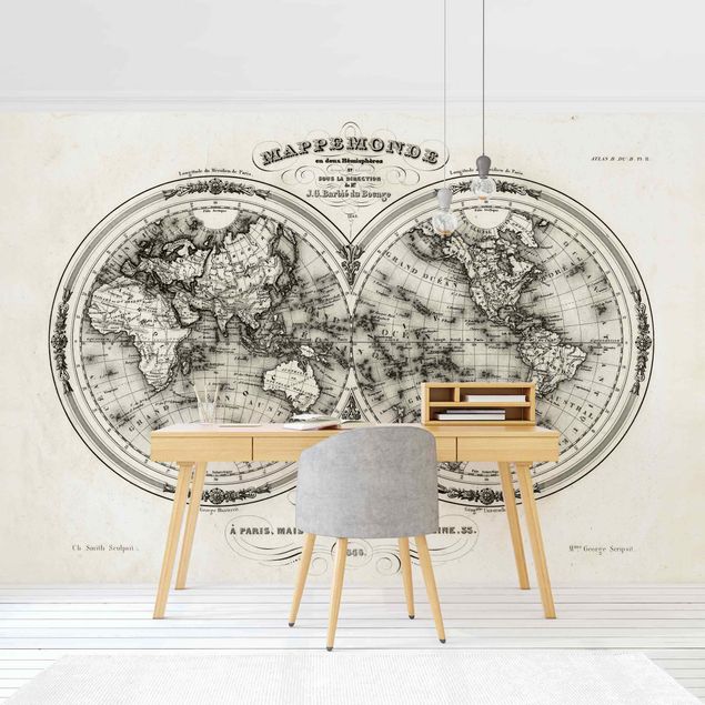 Wallpapers modern World Map - French Map Of The Cap Region Of 1848