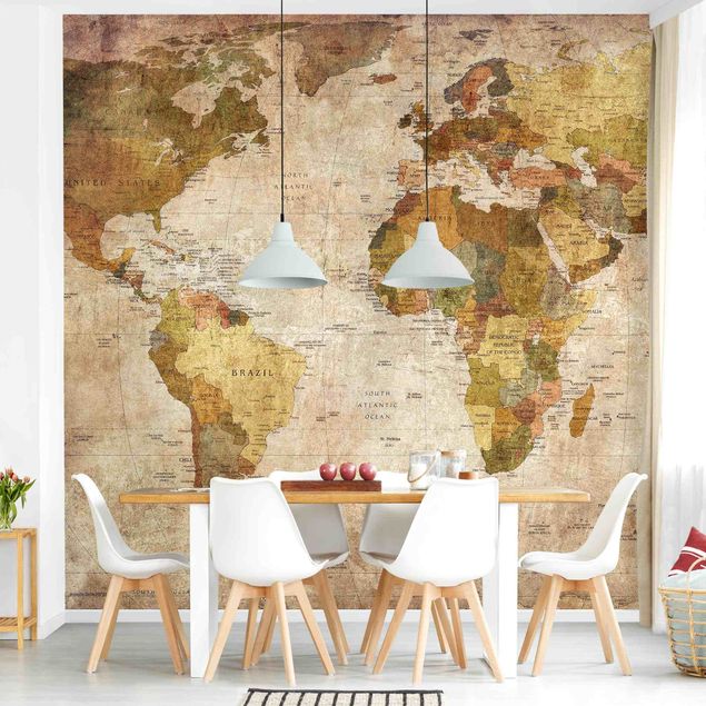 Modern wallpaper designs World Map