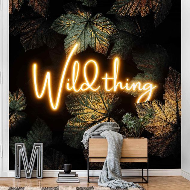 Modern wallpaper designs Wild Thing Golden Leaves