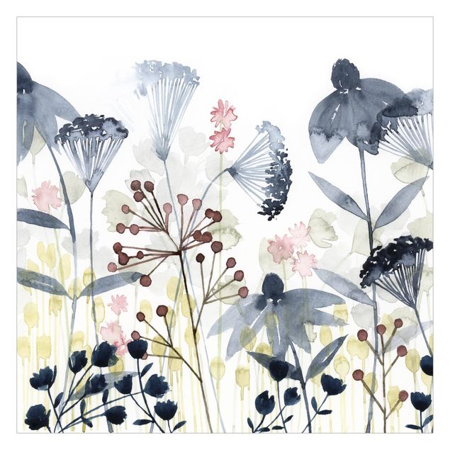 Peel and stick wallpaper Wildflower Watercolour I