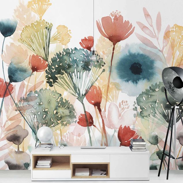 Modern wallpaper designs Wild Flowers In Summer I