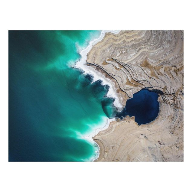 Glass prints landscape Wild Coastal Bay In Israel