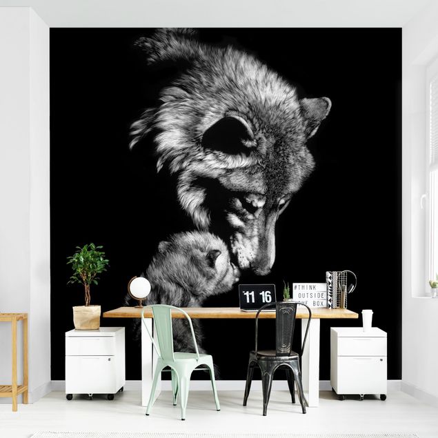 Contemporary wallpaper Wolf In The Dark