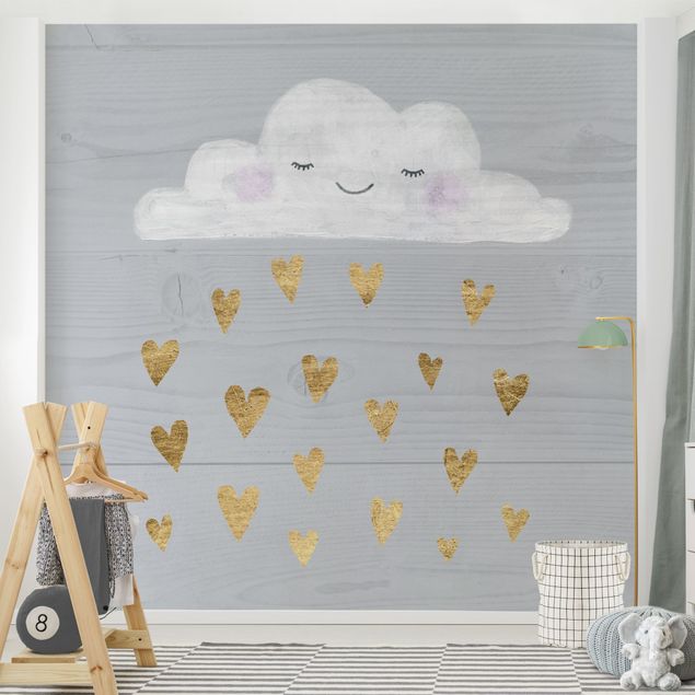 Wallpapers sky Cloud With Golden Hearts