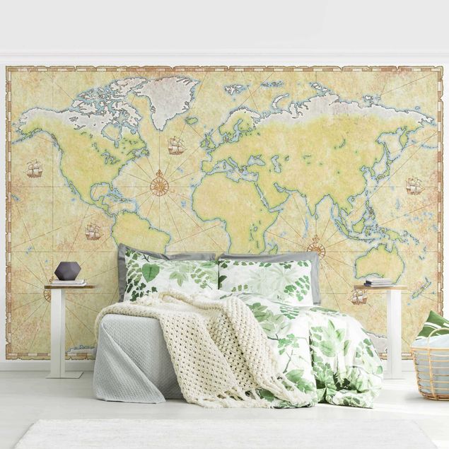 Modern wallpaper designs World Map