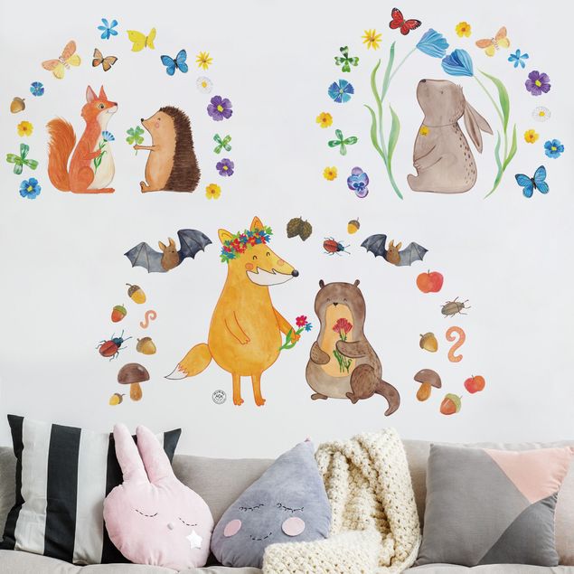 Wall stickers animals Mr. & Mrs. Panda - Forest Dwellers and Little Friends