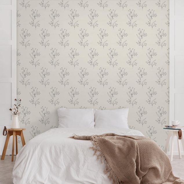 Wallpapers flower Delicate Flowers In Grey