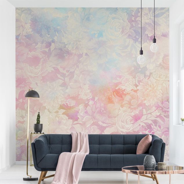 Rose flower wallpaper Delicate Blossom Dream In Pastel