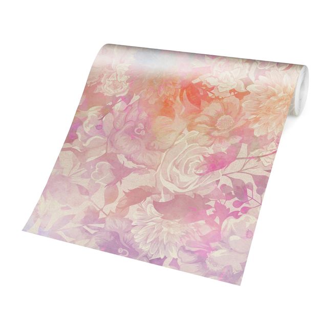 Adhesive wallpaper Delicate Blossom Dream In Pastel