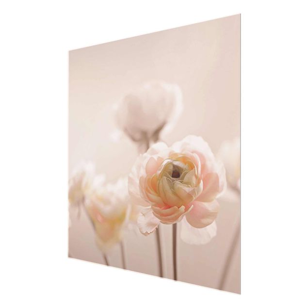 Pink wall art Delicate Bouquet Of Light Pink Flowers