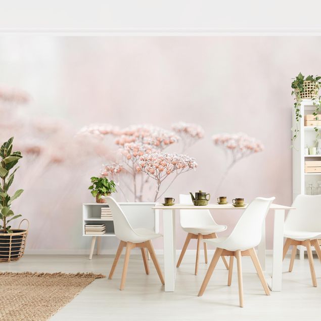 Wallpapers modern Pale Pink Wild Flowers