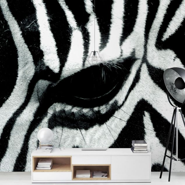 Black white wallpaper Zebra Crossing