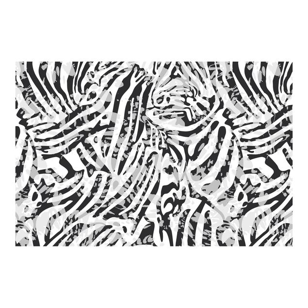 Self adhesive wallpapers Zebra Pattern In Shades Of Grey