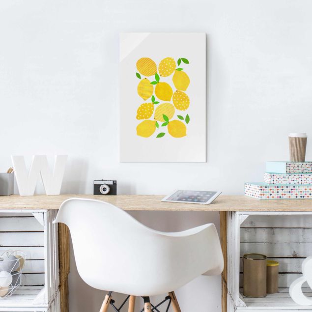 Contemporary art prints Lemon With Dots