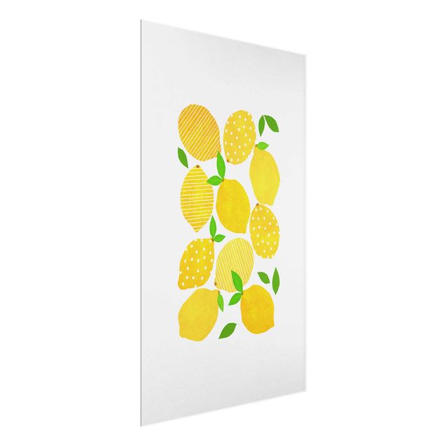 Fruit wall art Lemon With Dots