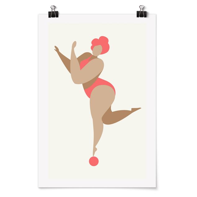 Art posters Miss Dance Pink